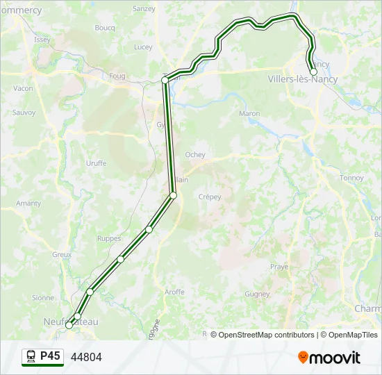P45 Train Line Map