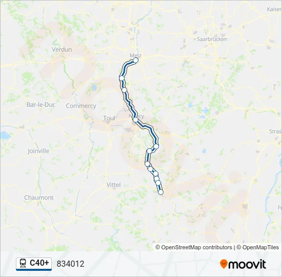 C40+ Train Line Map
