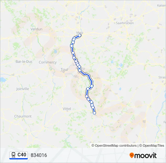 C40 Train Line Map