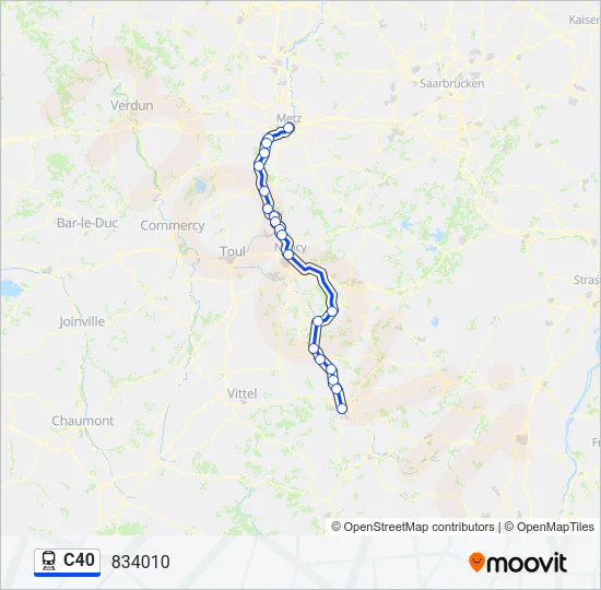 C40 Train Line Map