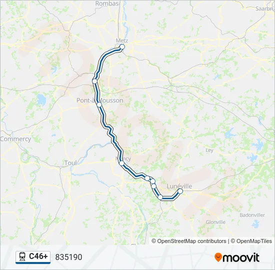 C46+ Train Line Map