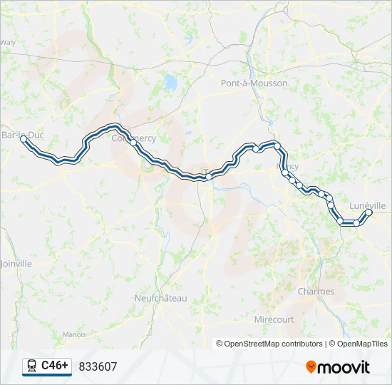 C46+ Train Line Map