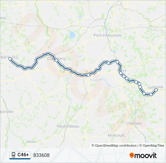 C46+ Train Line Map