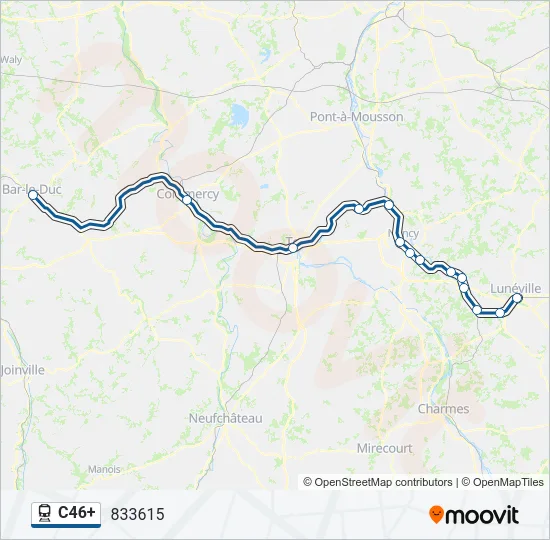 C46+ Train Line Map