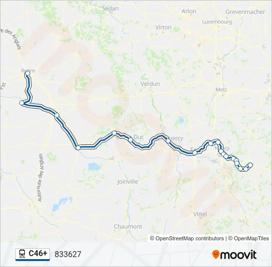 C46+ Train Line Map