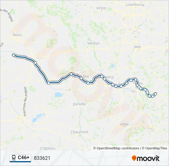 C46+ Train Line Map