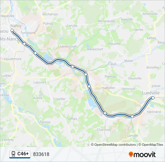 C46+ Train Line Map