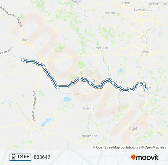 C46+ Train Line Map