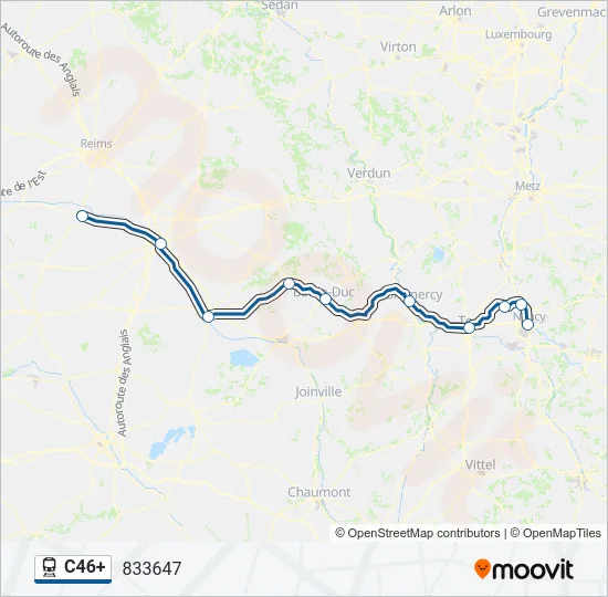 C46+ Train Line Map