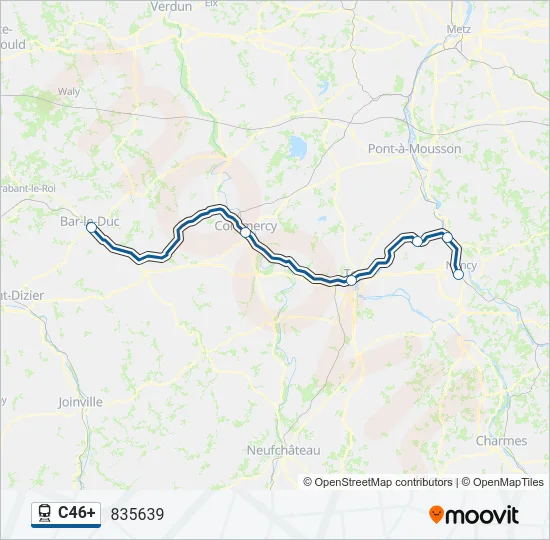 C46+ Train Line Map