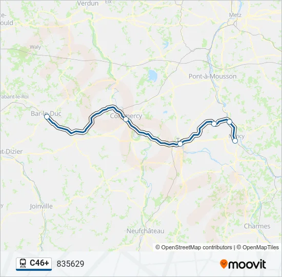 C46+ Train Line Map