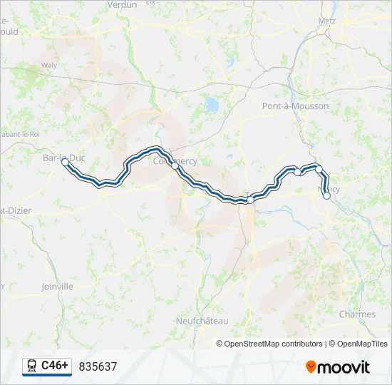 C46+ Train Line Map