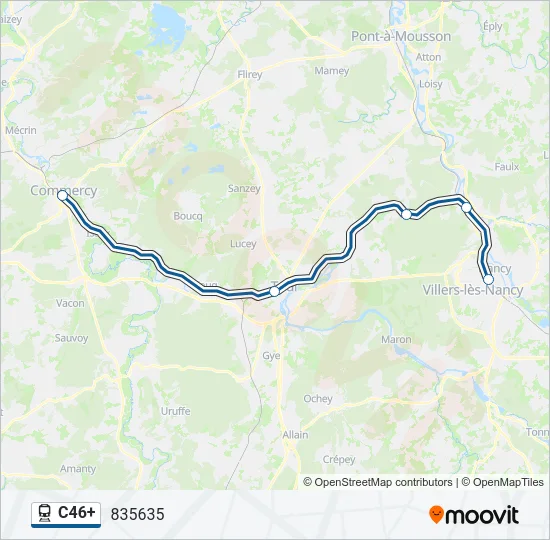 C46+ Train Line Map