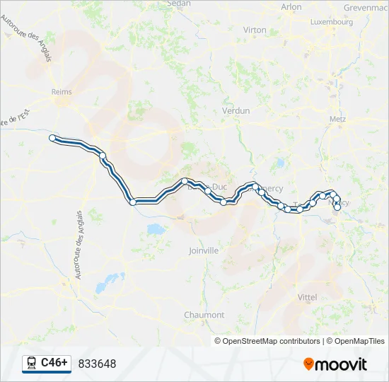 C46+ Train Line Map