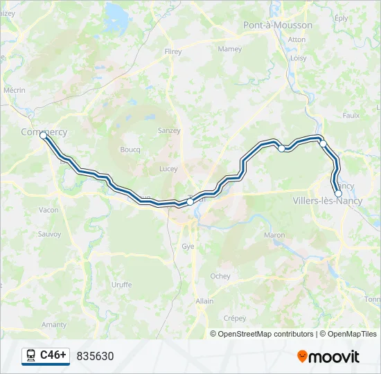 C46+ Train Line Map