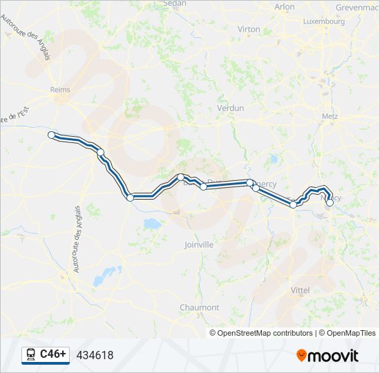 C46+ Train Line Map
