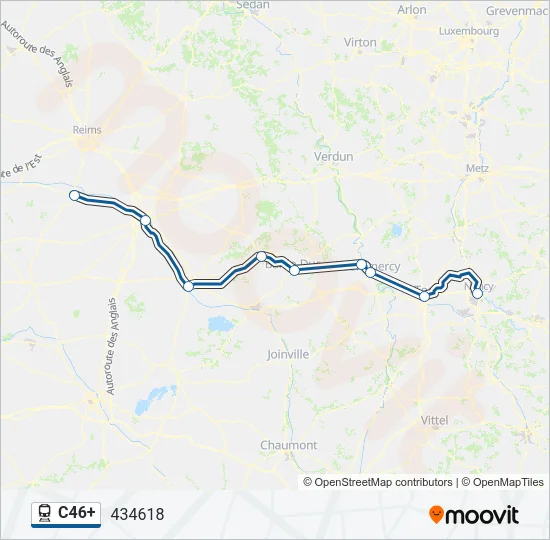 C46+ Train Line Map