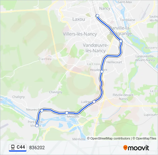 C44 Train Line Map