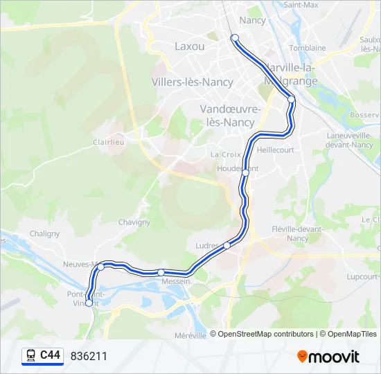 C44 Train Line Map