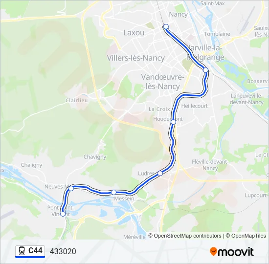 C44 Train Line Map