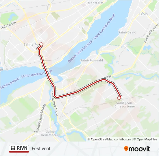 RIVN Bus Line Map