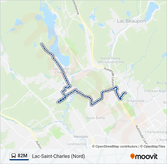 82M Bus Line Map