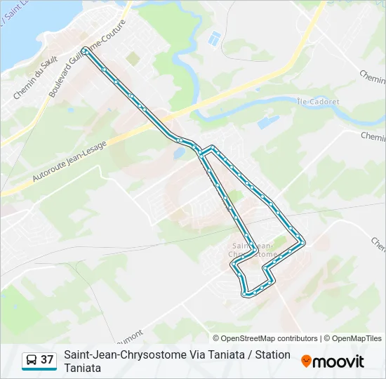 37 Bus Line Map