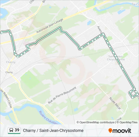 39 Bus Line Map
