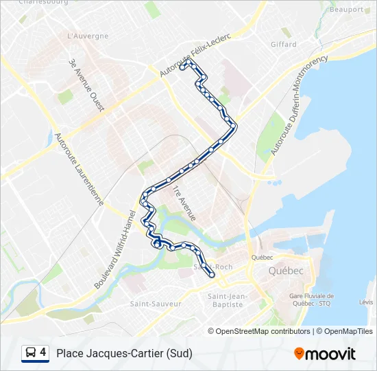 4 Bus Line Map