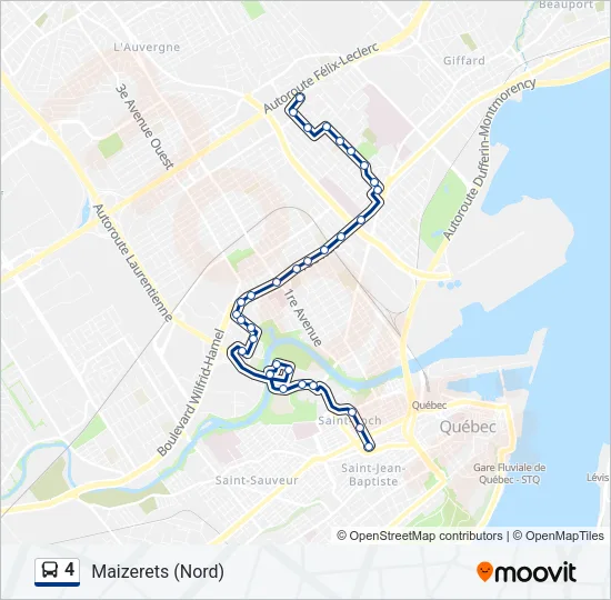 4 Bus Line Map
