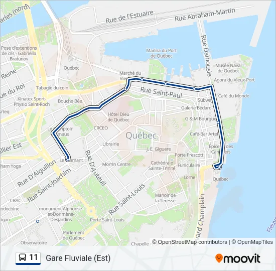 11 Bus Line Map