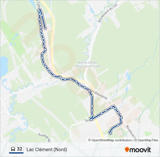 32 Bus Line Map