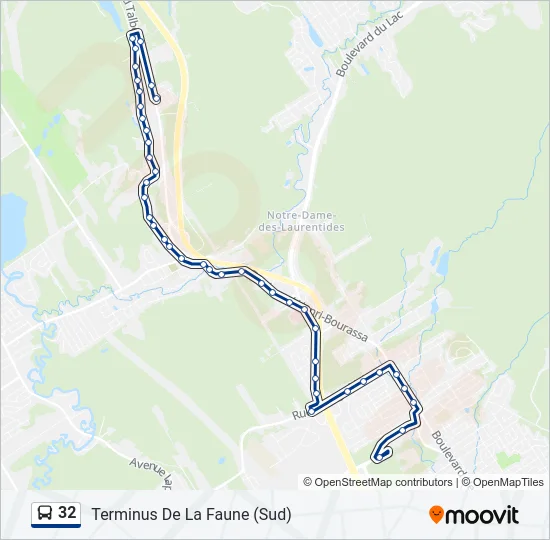 32 Bus Line Map