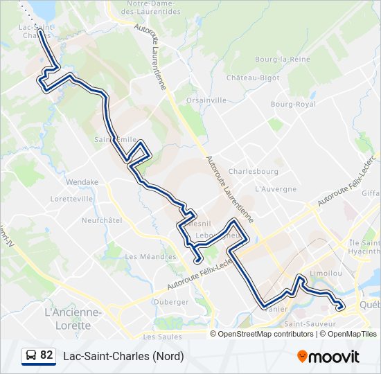82 Bus Line Map