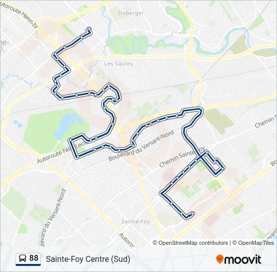 88 Bus Line Map