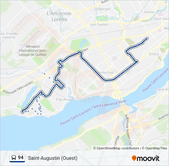 94 Bus Line Map
