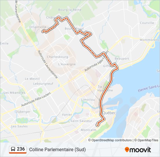 236 Bus Line Map