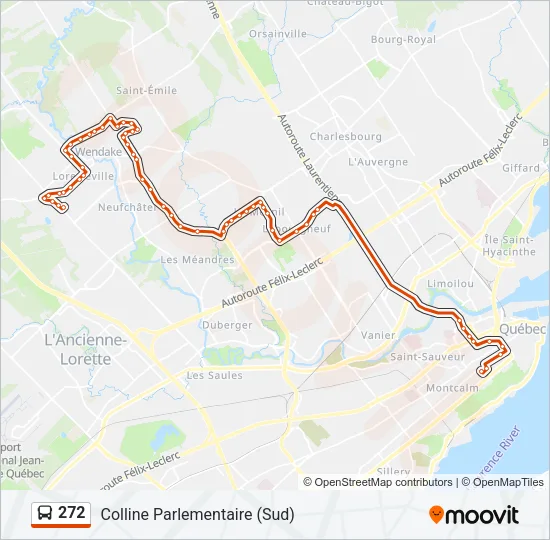 272 Bus Line Map