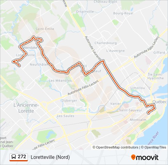 272 Bus Line Map