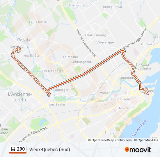 290 Bus Line Map