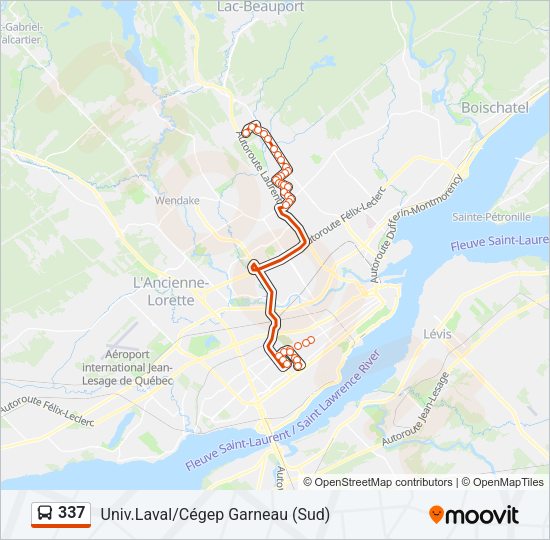 337 Bus Line Map