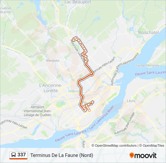 337 Bus Line Map