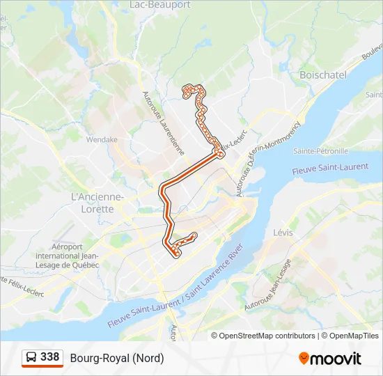 338 Bus Line Map