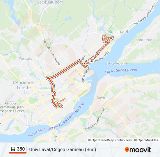 350 bus Line Map