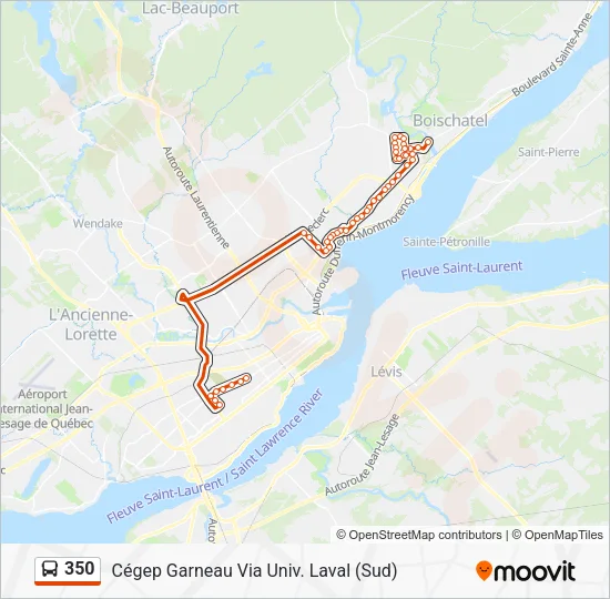 350 Bus Line Map