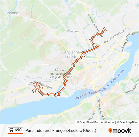 690 Bus Line Map