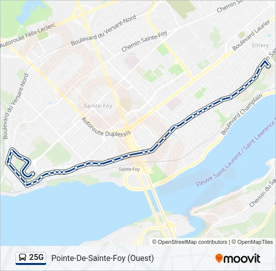 25G Bus Line Map