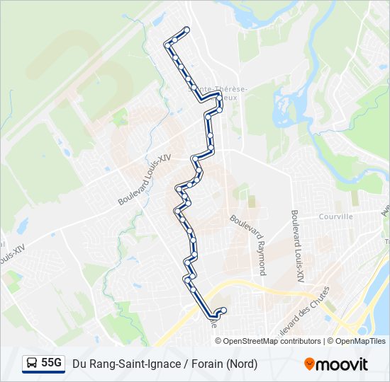 55G bus Line Map