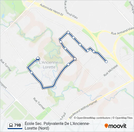 79B Bus Line Map