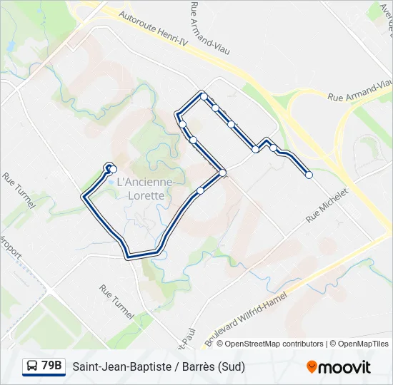 79B Bus Line Map